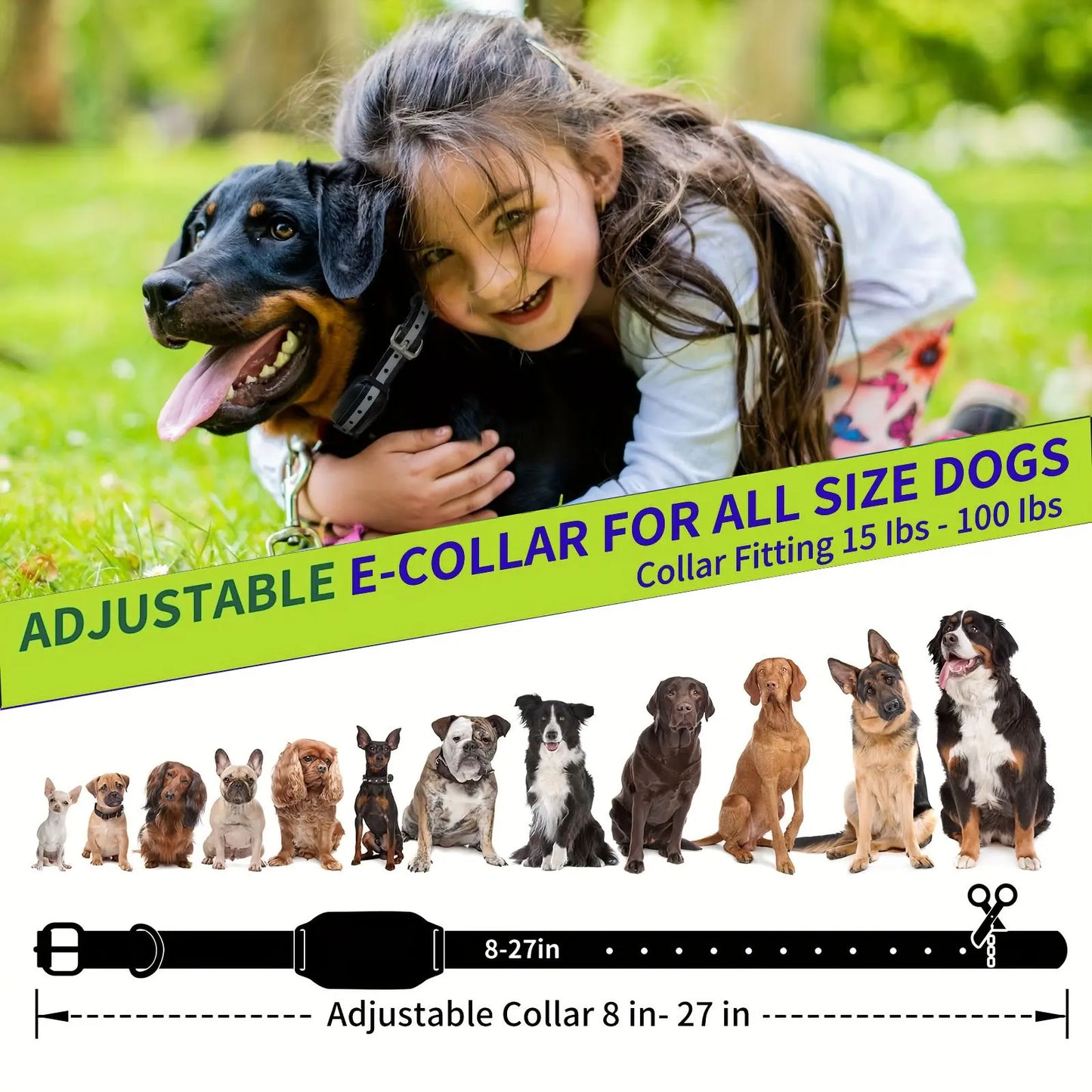 Ultimate 3-Dog Training Collars with Remote - 3300ft Range, Beep/Shock/Vibration Modes, Waterproof & Adjustable for 5-120lbs Dogs!