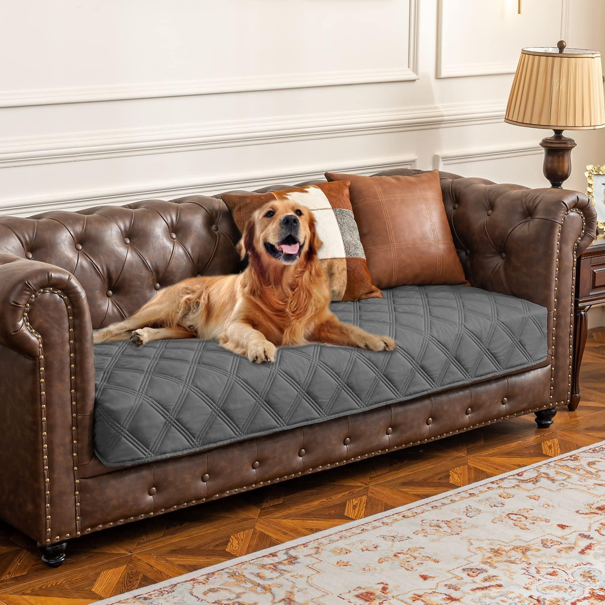 Ultimate Waterproof Dog Bed Cover & Anti-Slip Pet Blanket for Furniture Protection