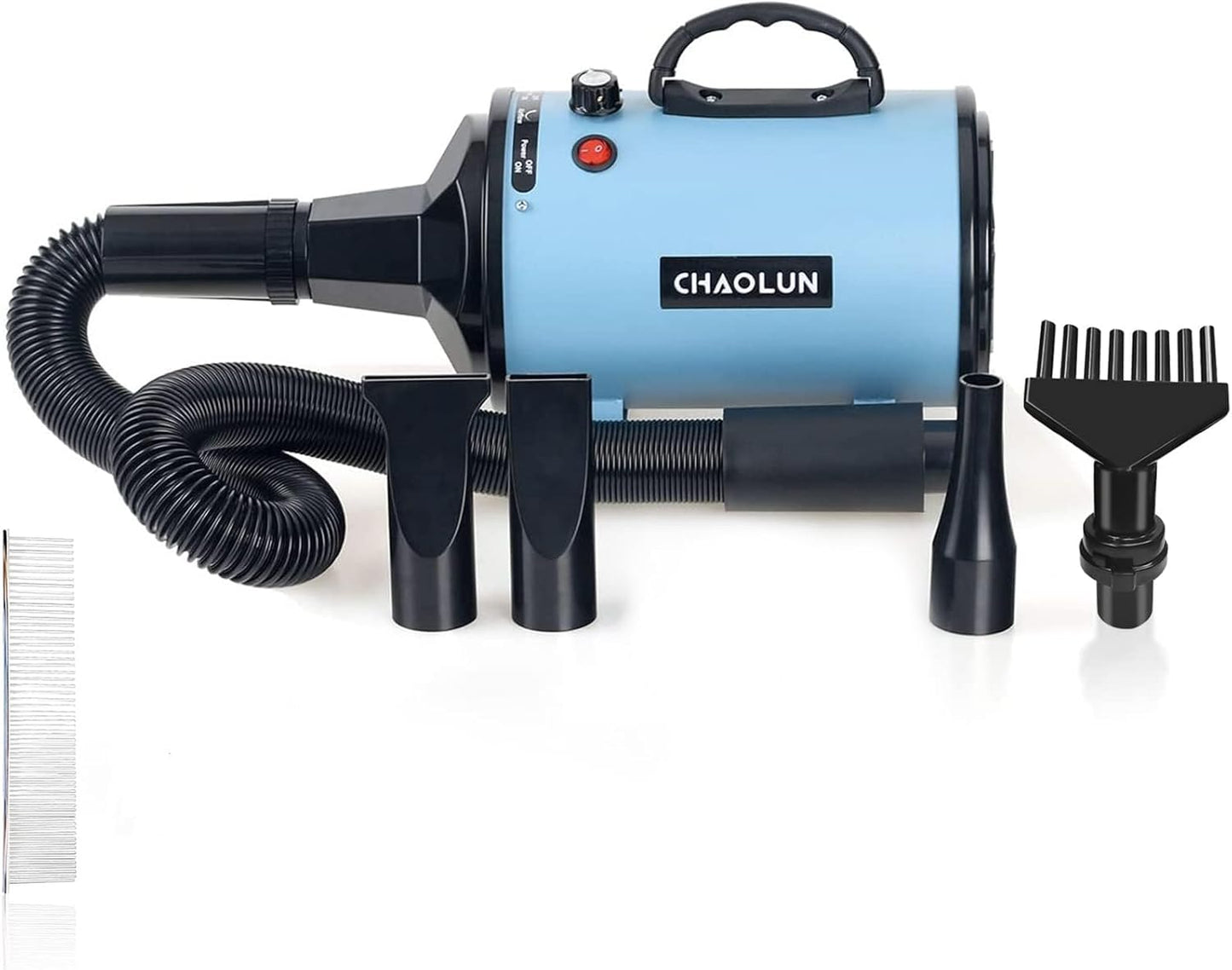 High Velocity Dog Grooming Dryer – Adjustable Speed Pet Hair Dryer with Heater
