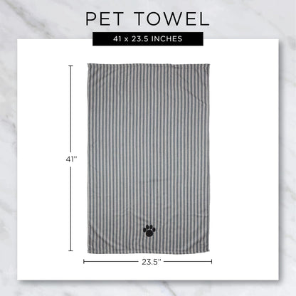 Bone Dry Microfiber Pet Towel 🐾🛁 Ultra‑Absorbent 41x23.5" Dog & Cat Drying Towel