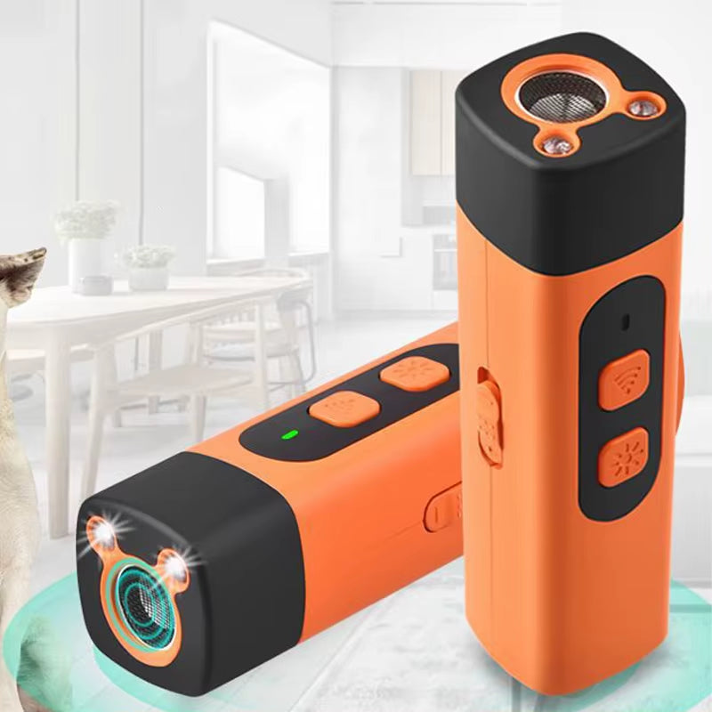 BarkShield Pro: Ultrasonic Dog Repellent with HD Display & LED Flashlight