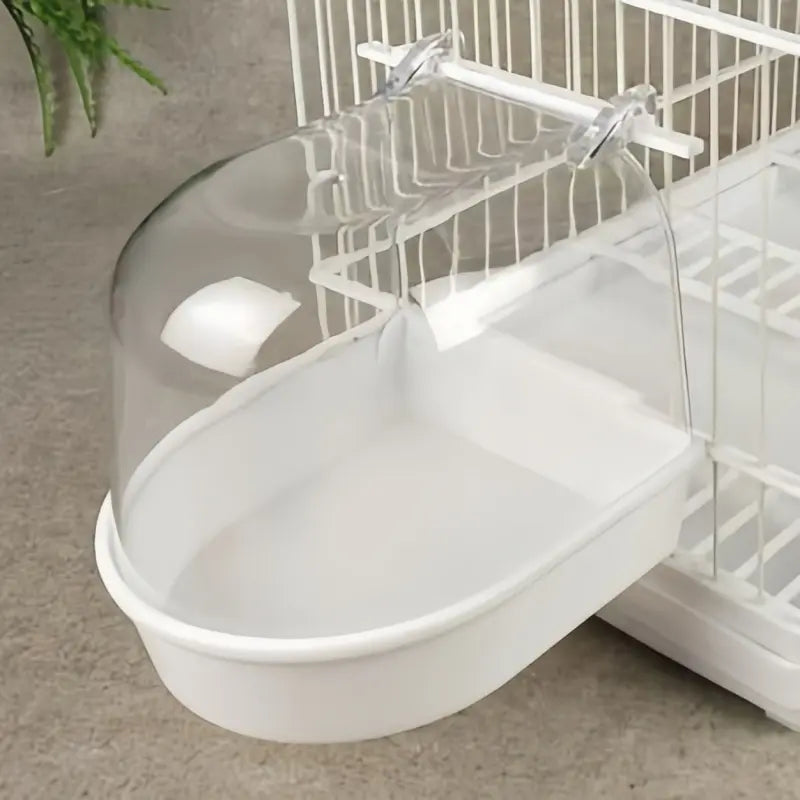 Deluxe Hanging Bird Bath with Splash Guard - Perfect for Parrots, Starlings & Small Birds!