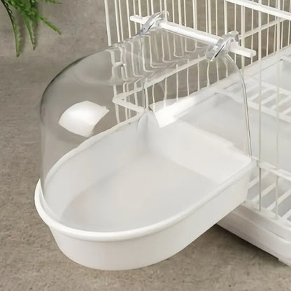 Deluxe Hanging Bird Bath with Splash Guard - Perfect for Parrots, Starlings & Small Birds!