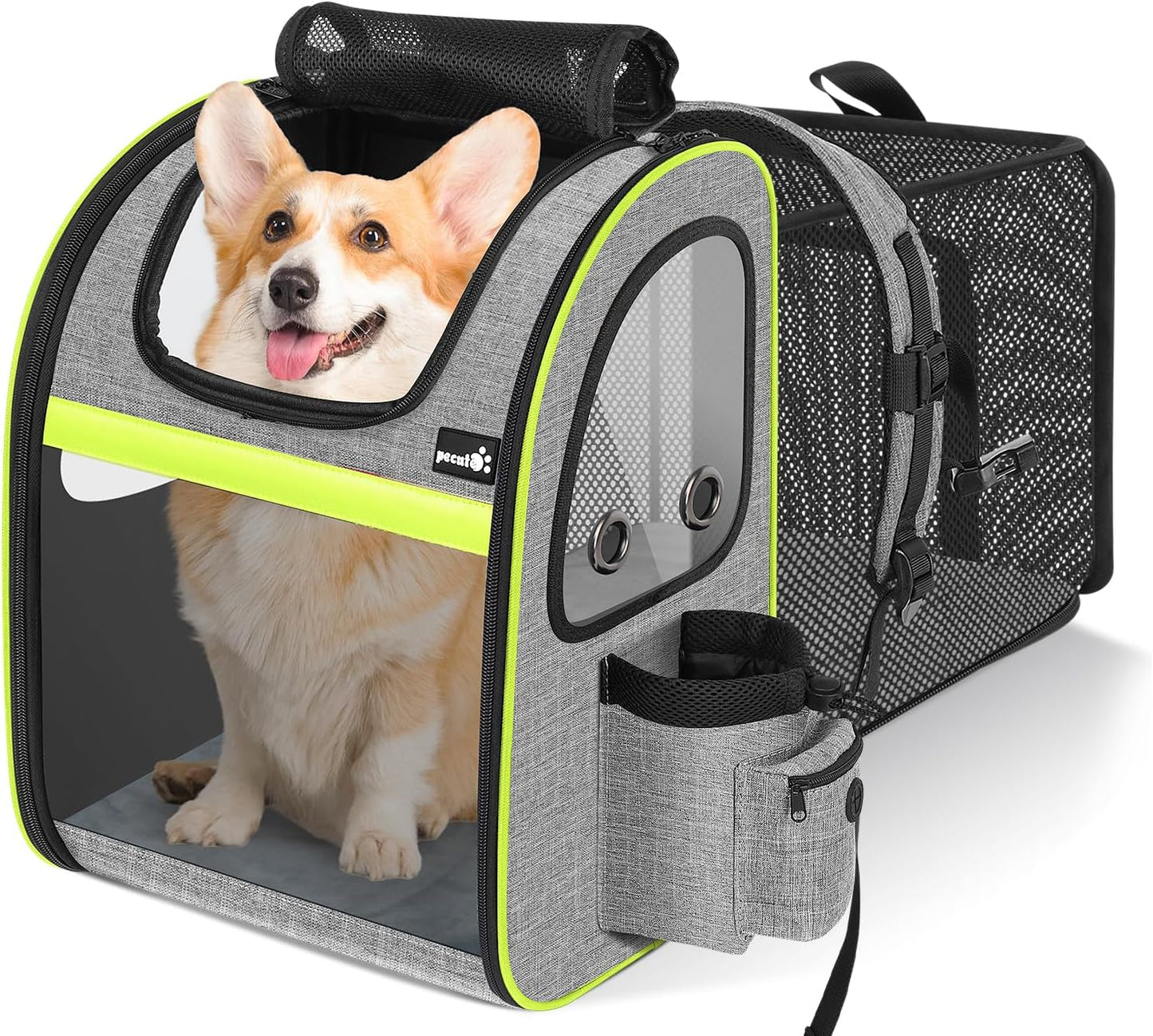 Expandable Pet Carrier Backpack 🐾✨ Ventilated, Comfy, Airline‑Friendly Travel Pack