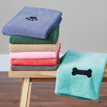 Bone Dry Microfiber Pet Towel 🐾🛁 Ultra‑Absorbent 41x23.5" Dog & Cat Drying Towel