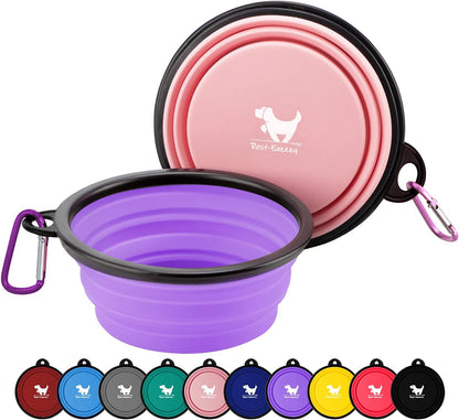 Collapsible Silicone Dog Bowl 🐾🥣 BPA‑Free Travel Bowl w/ Clip – Portable & Durable
