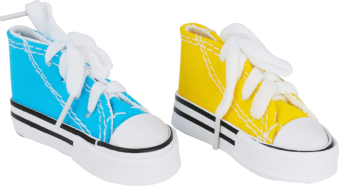 Bonka Mini Bird Sneakers 🐦✨ Colorful Foot Toys for Foraging & Cage Play (3")