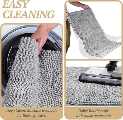 VIVAGLORY Ultra‑Absorbent Dog Door Mat 🐶✨ Mud‑Stopping, Waterproof, Non‑Slip Paw Saver