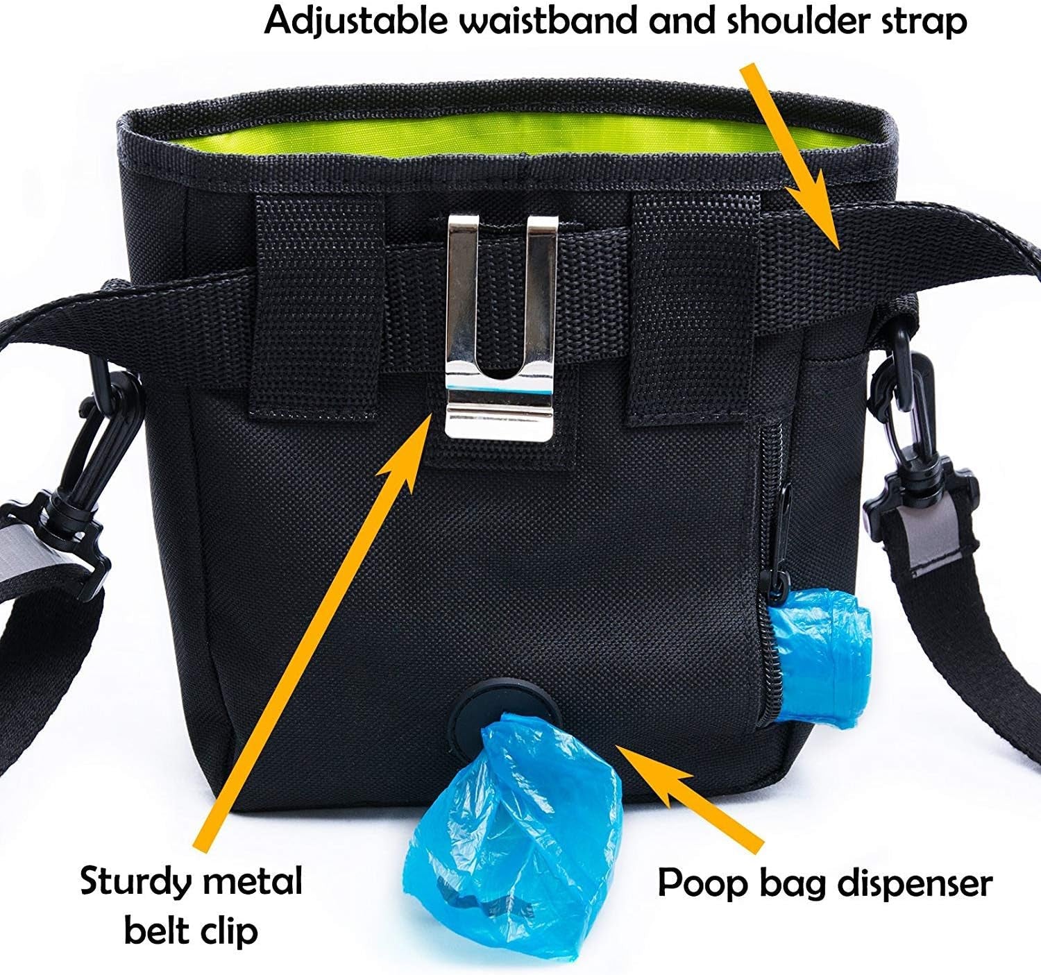  Dog Treat Pouch 🐾✨ 3‑in‑1 Training Kit with Clicker & Travel Bowl