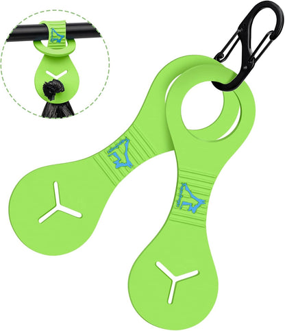 Hands‑Free Dog Poop Bag Holder 🐾✨ Silicone Leash Clip for Full Waste Bags