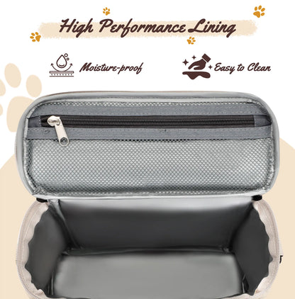 Ultimate Dog Travel Bag: Complete Pet Travel Kit with Food Containers & Collapsible Bowls for Adventurous Pets