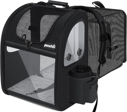 Expandable Pet Carrier Backpack 🐾✨ Ventilated, Comfy, Airline‑Friendly Travel Pack