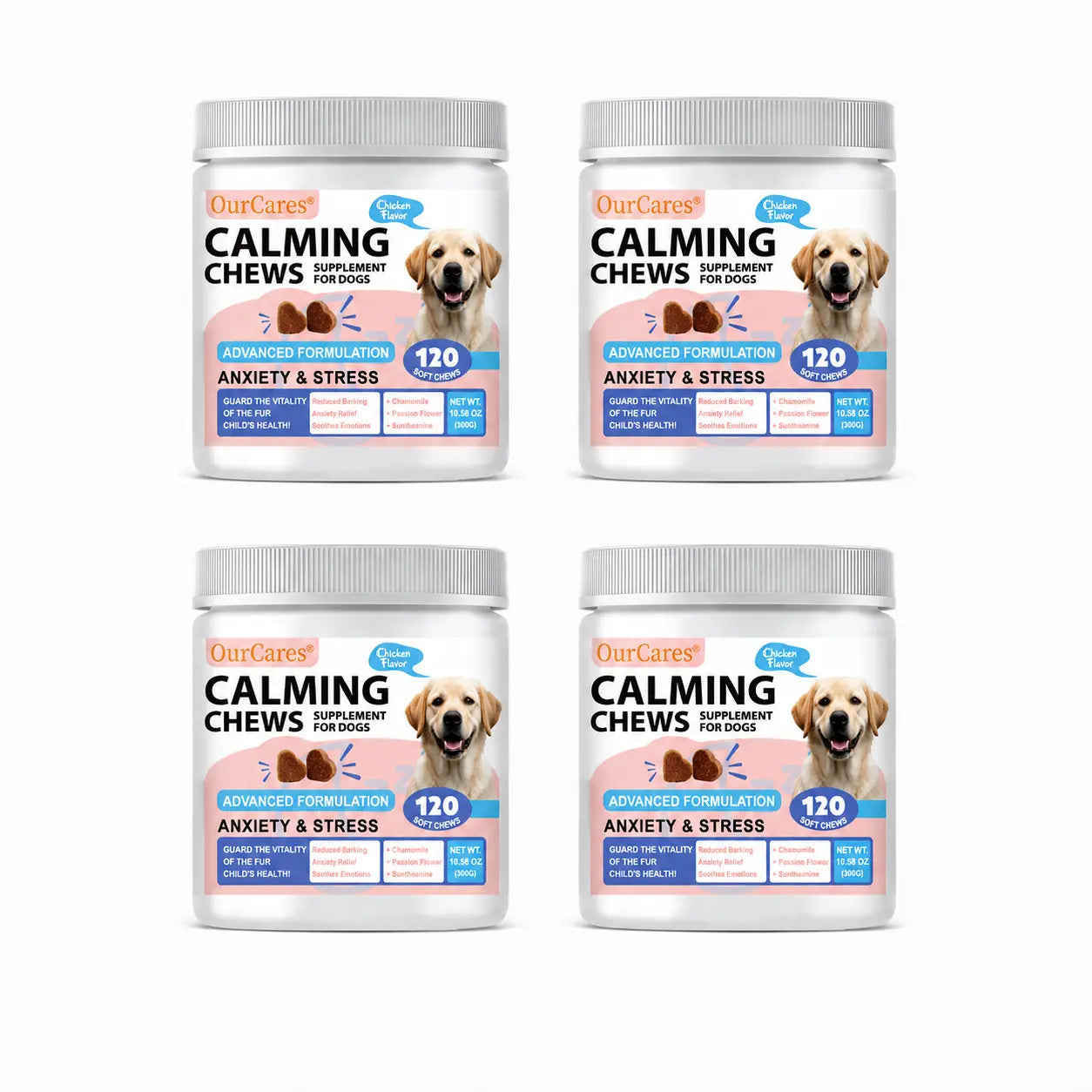 Calm Your Dog Naturally with OURCARES Calming Bites – Soft Chews for Stress Relief and Composure Support
