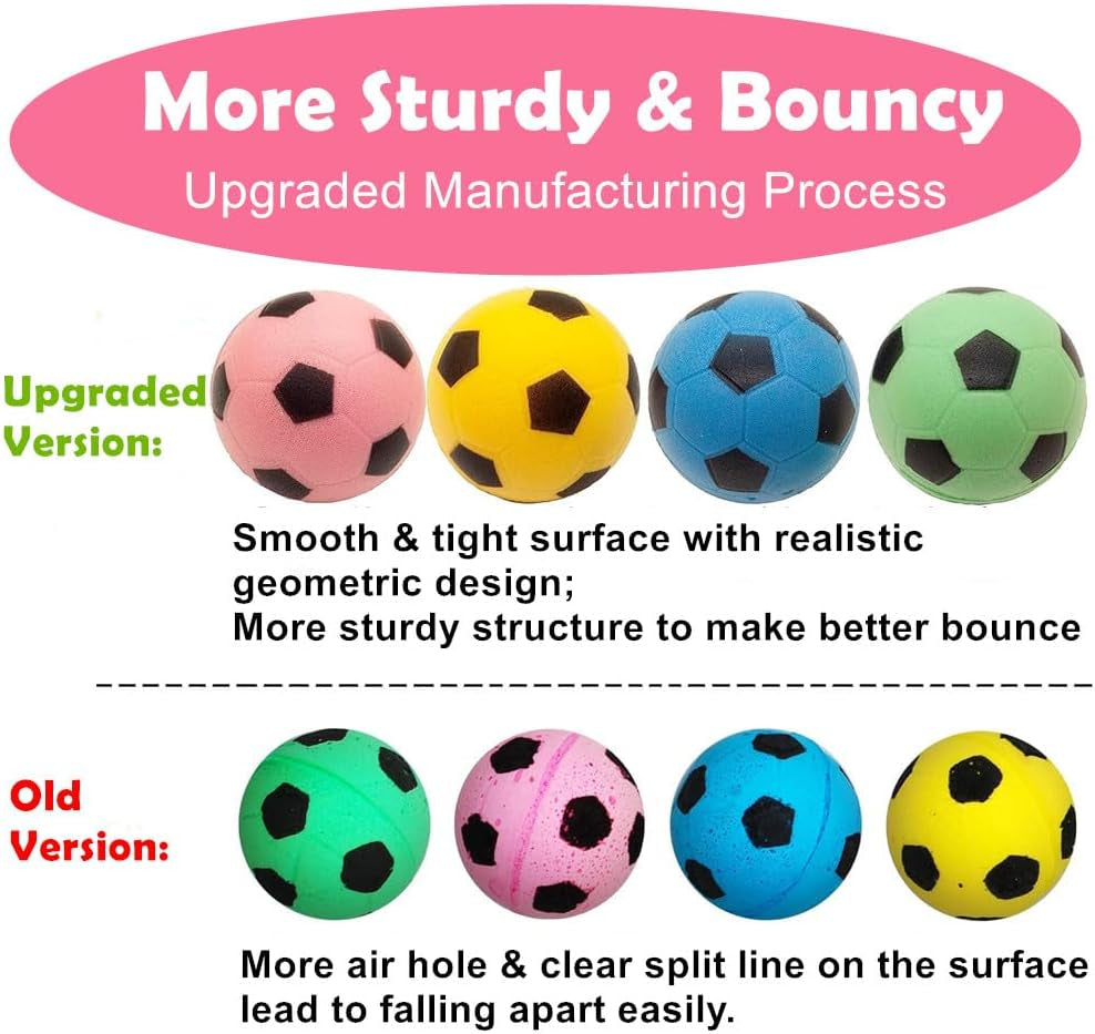 PETFAVORITES Cat Foam Soccer Balls 🐾✨ Soft, Quiet, Bouncy Indoor Play Set