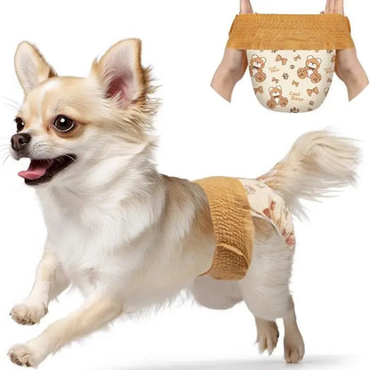 Dono Disposable Female Dog Diapers - 360° Stretchy Waist, Super-Absorbent & Leak-Proof Design for Dogs in Heat - Perfect for Summer Fun & Pet Lovers!