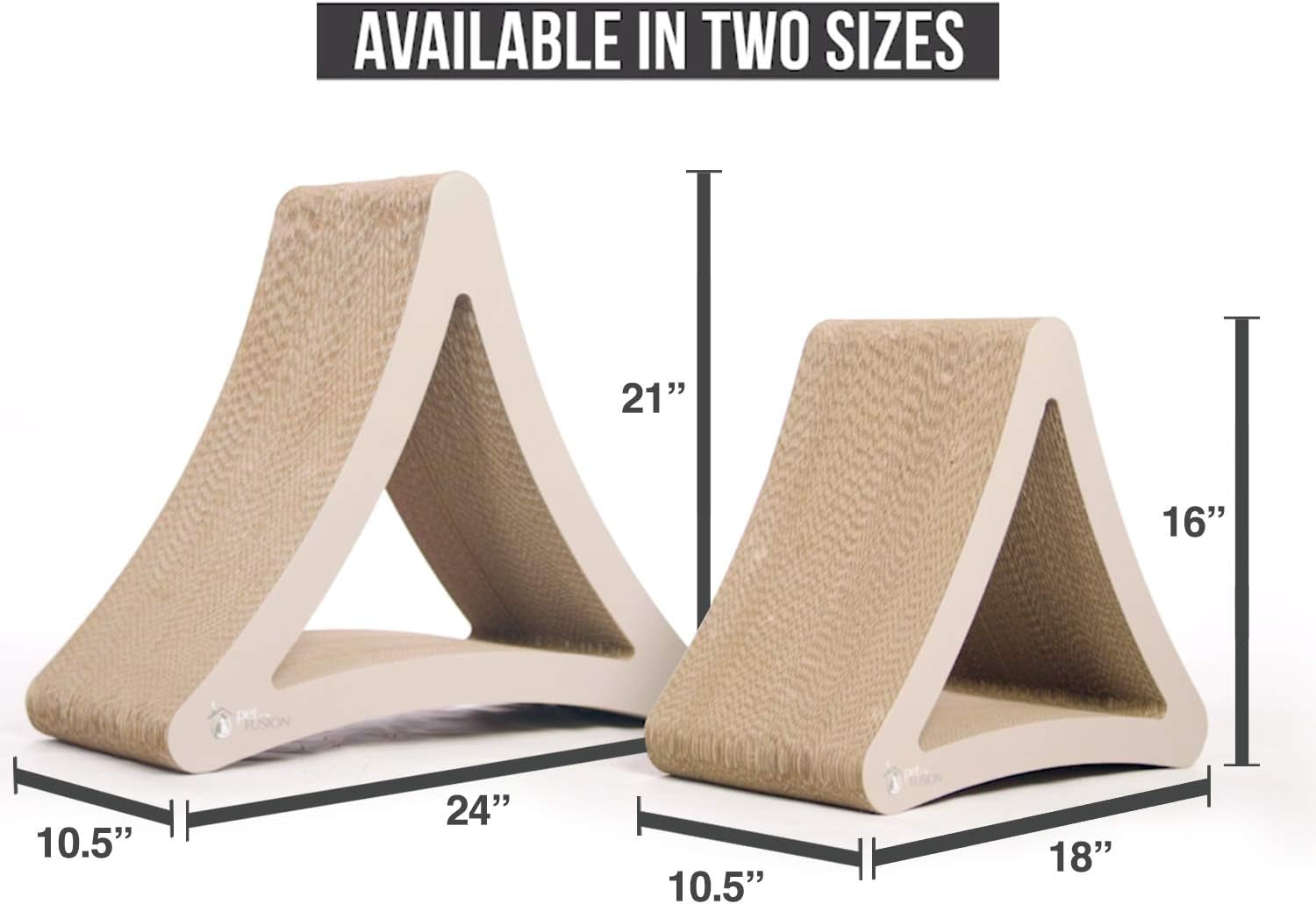 Ultimate 3-Sided Vertical Cat Scratching Post & Lounge - 100% Recyclable Cardboard with 6 Usable Sides, Perfect for Play & Perch!