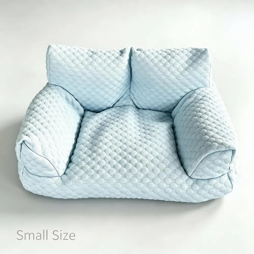 Luxurious Cooling Sofa for Dogs & Cats - Ice Bean Fabric with Soothing Massage Beads for Ultimate Comfort! Perfect for Small to Medium Pets!
