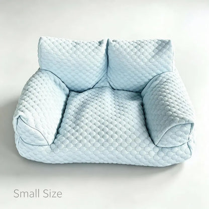 Luxurious Cooling Sofa for Dogs & Cats - Ice Bean Fabric with Soothing Massage Beads for Ultimate Comfort! Perfect for Small to Medium Pets!