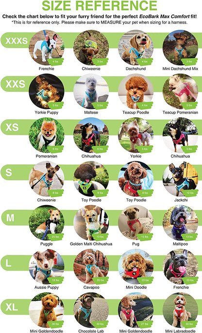 Teacup Dog Harness 💗 XXS Soft Mesh Step‑In Vest – No‑Pull Halter for Toy Breeds