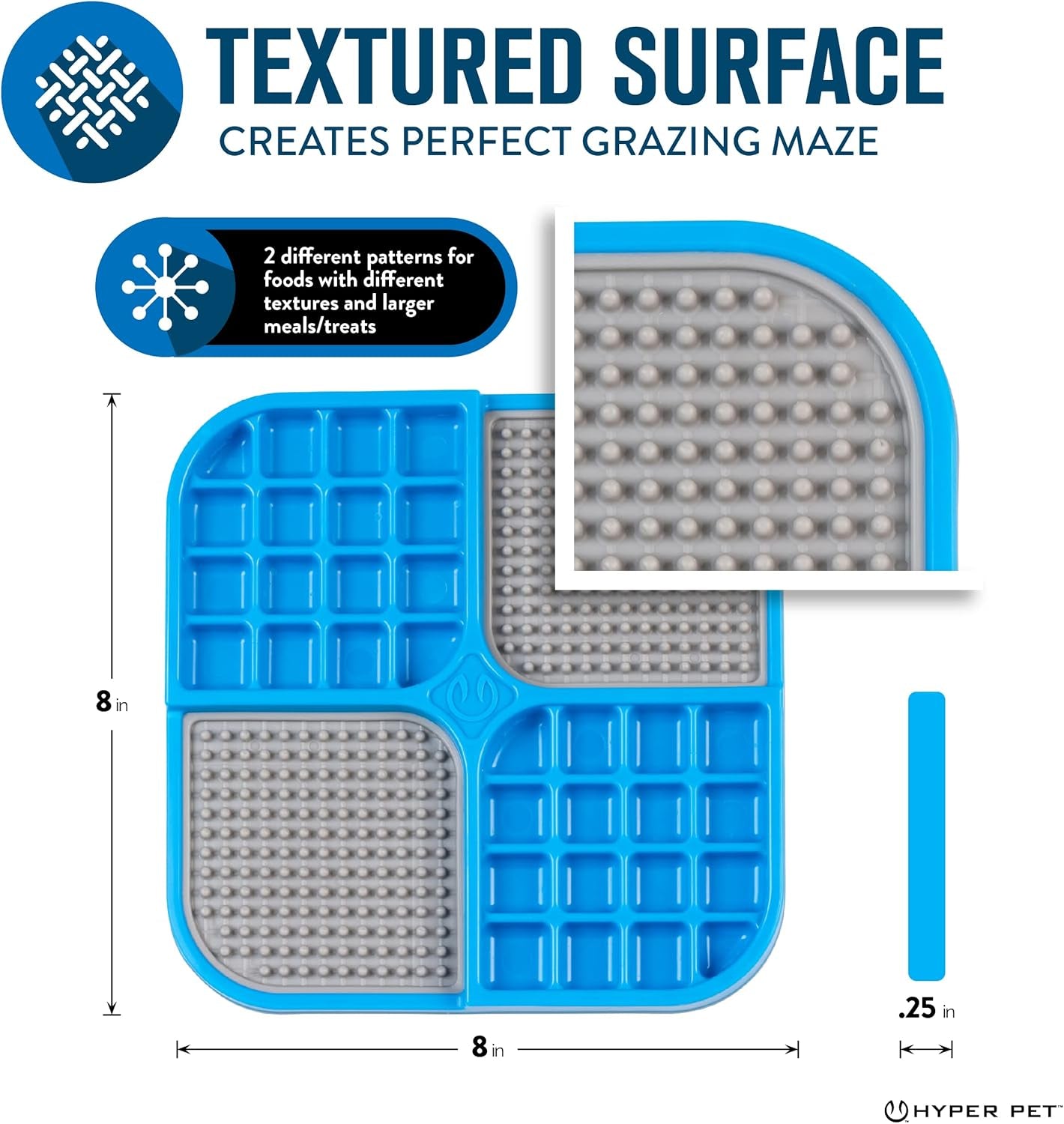 IQ Treat Lick Mat for Dogs & Cats - Slow Feeder & Enrichment Toy Made in the USA!
