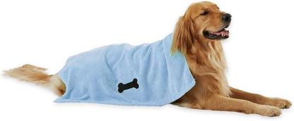 Bone Dry Microfiber Pet Towel 🐾🛁 Ultra‑Absorbent 41x23.5" Dog & Cat Drying Towel