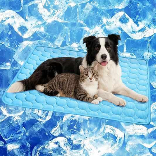 Ultimate Pet Cooling Mat - Washable Non-Slip Chill Pad for Dogs & Cats, Ideal for All Sizes, Indoor & Outdoor Use