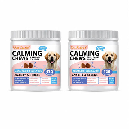Calm Your Dog Naturally with OURCARES Calming Bites – Soft Chews for Stress Relief and Composure Support