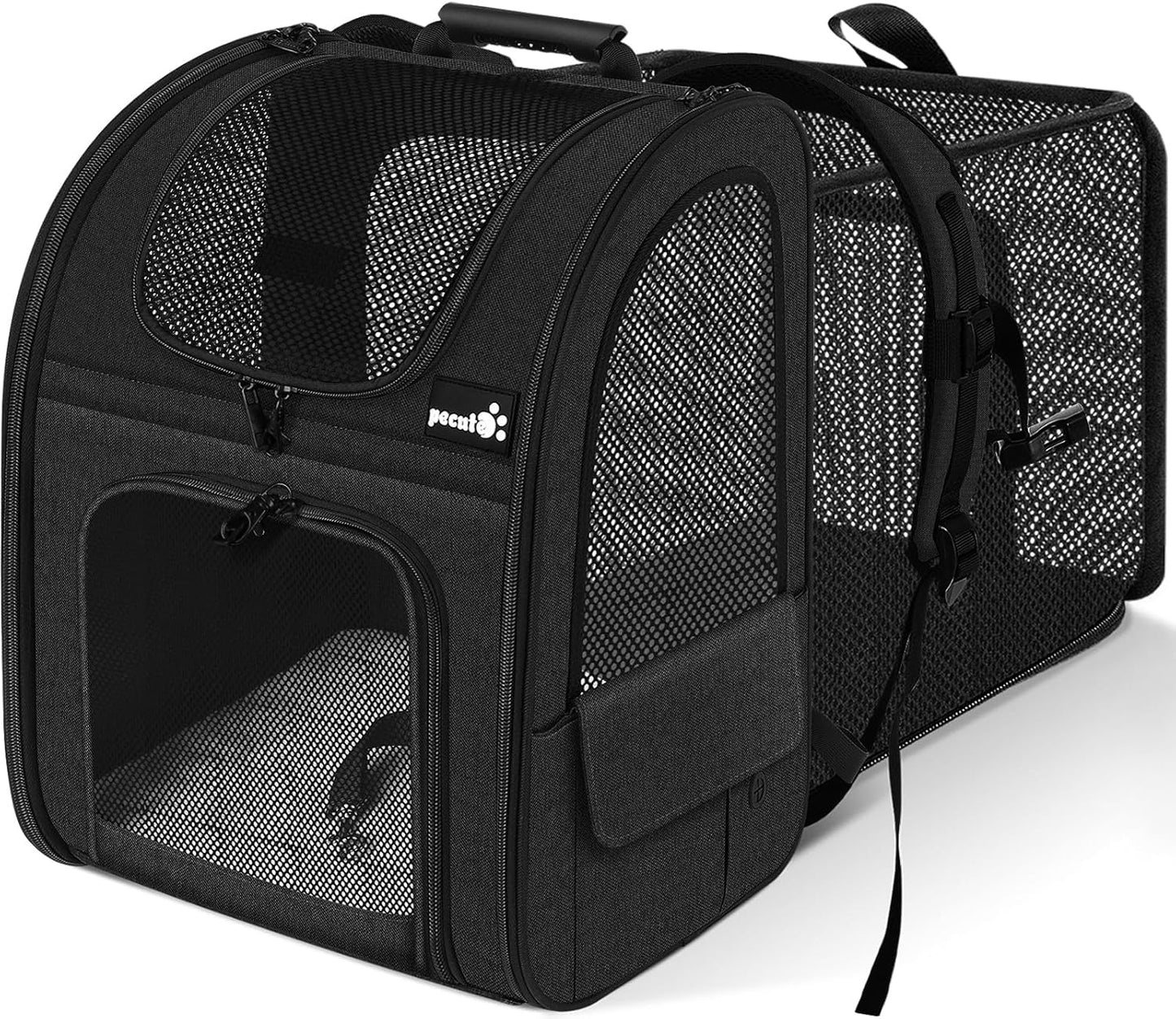 Expandable Pet Carrier Backpack 🐾✨ Ventilated, Comfy, Airline‑Friendly Travel Pack
