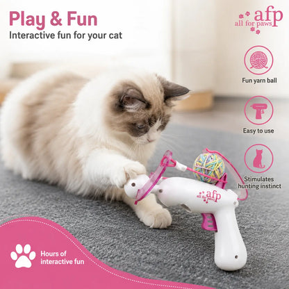 FIFA Official Interactive Cat Ball Launcher – Endless Fetch Fun for Active Play and Hunting Instincts