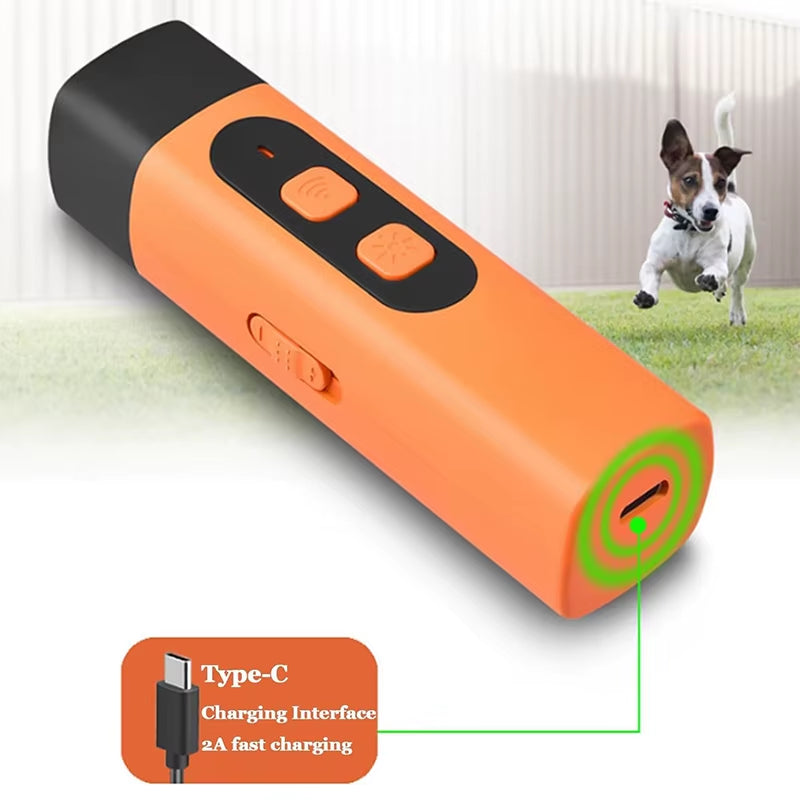BarkShield Pro: Ultrasonic Dog Repellent with HD Display & LED Flashlight