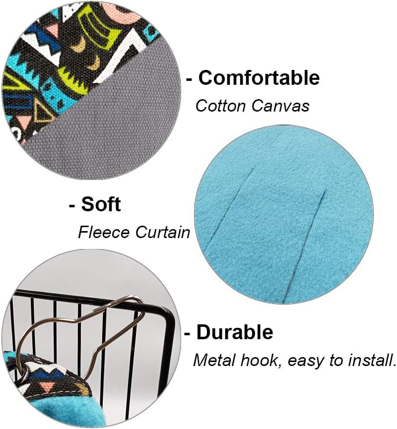 Reversible Corner Hideout Hammock 🐹🌿 Cozy Fleece Forest for Guinea Pigs & Small Pets
