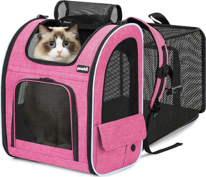 Expandable Pet Carrier Backpack 🐾✨ Ventilated, Comfy, Airline‑Friendly Travel Pack