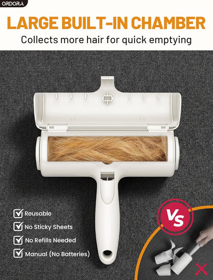 Reusable Pet Hair Remover – Portable Lint Roller for Dog & Cat Hair on Furniture  