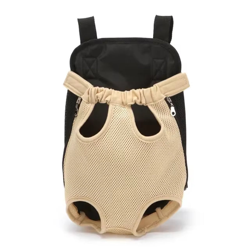 Camouflage Pet Dog Carrier Backpack - Breathable Mesh Travel Bag for Small Dogs and Cats