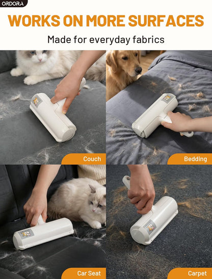 Reusable Pet Hair Remover – Portable Lint Roller for Dog & Cat Hair on Furniture  