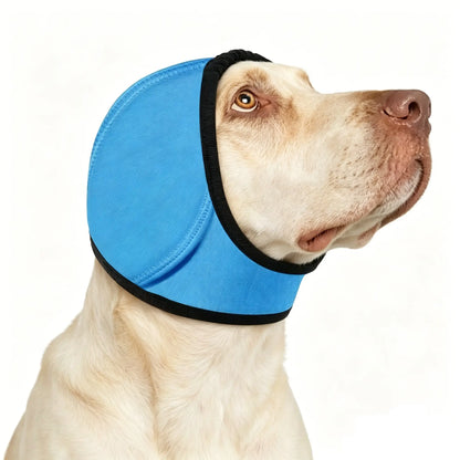 Dog Ear Muffs for Noise Protection - Comfortable Adjustable Ear Wrap for Calming Dogs During Fireworks, Bathing, and Swimming