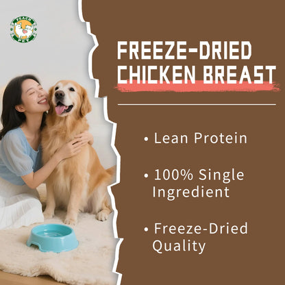 High Protein Freeze Dried Chicken Treats for Happy Pups & Kitties! Perfect for Back to School Training! 🍗🐾