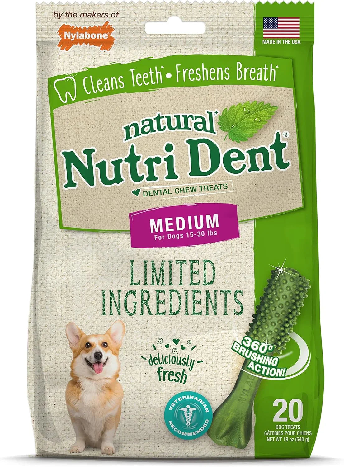 “Fresh‑Breath Nutri Nubs 🦷🌿 360° Dental Chews for Happy Dog Smiles”