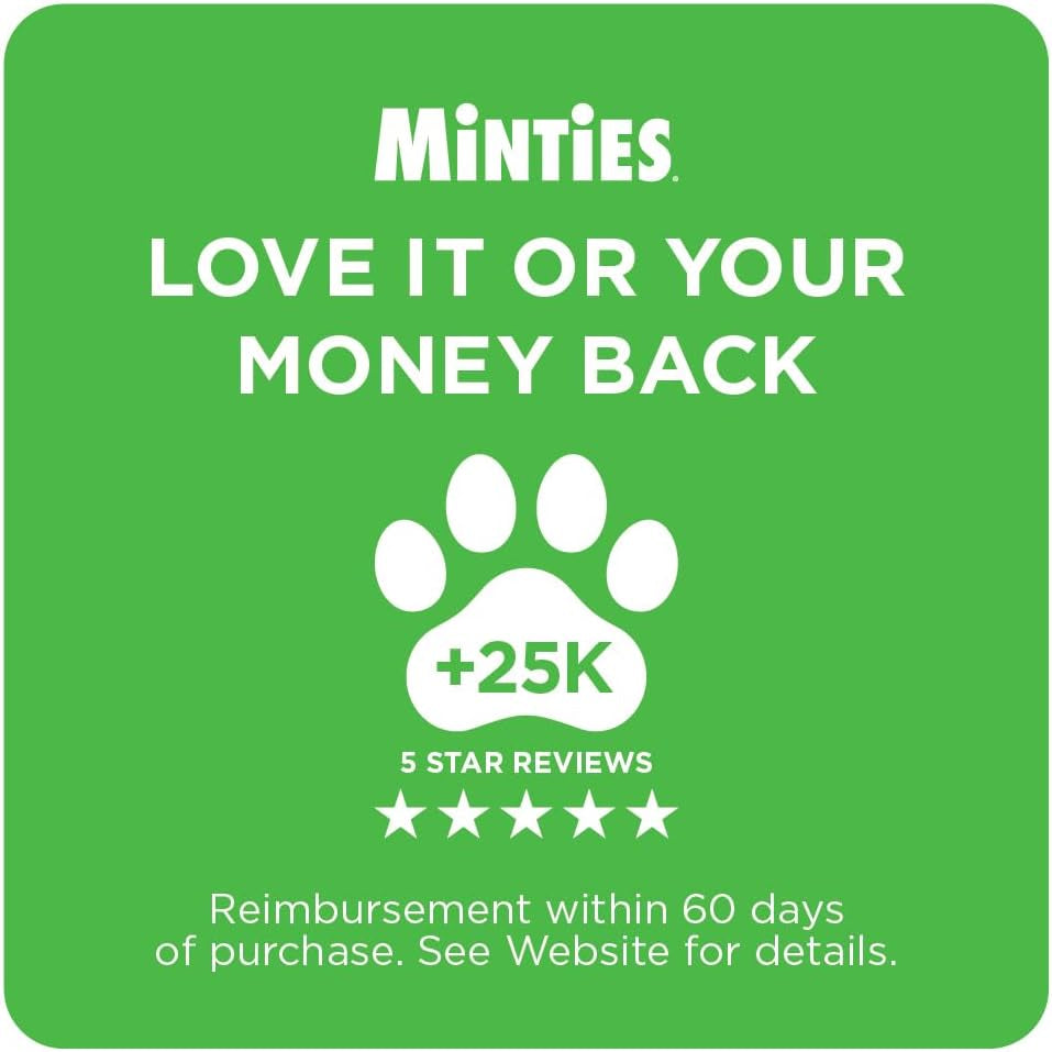 Minty Dental Chews for Dogs 🐶🌿 20ct Vet‑Recommended Treats Clean Teeth & Freshen Breath