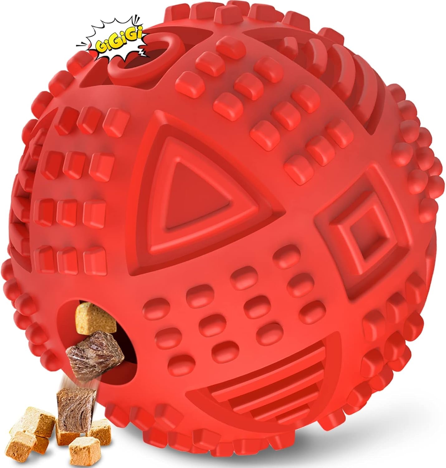 Indestructible Squeaky Treat Dispensing Dog Balls - Ultimate Chew Toys for Large Breeds