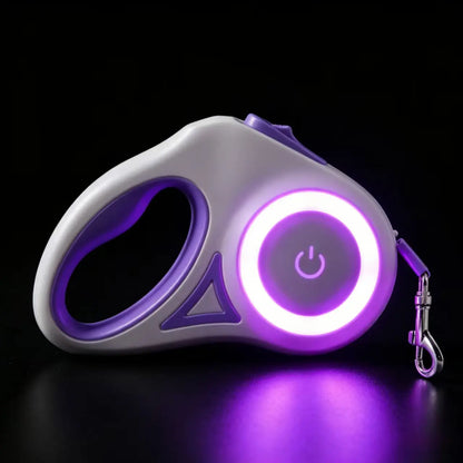 Illuminate Your Night Walks with the Pawzseek LED Retractable Dog Leash – A Game Changer for Safety and Style!