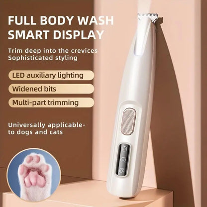 LED Pet Grooming Trimmer ✨🐾 Quiet Rechargeable Clipper for Dogs & Cats