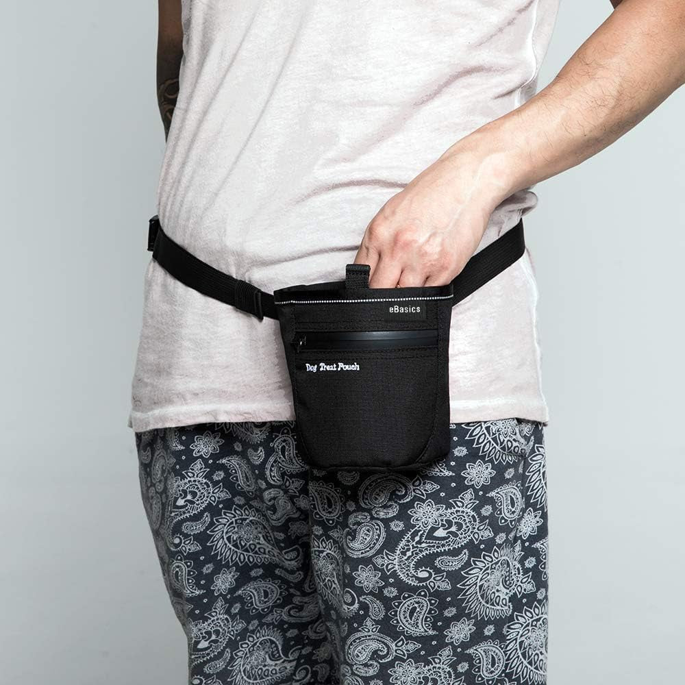 Dog Training Treat Pouch 🎒🐾 Magnetic Quick‑Access Bag w/ Belt & Zipper Pocket