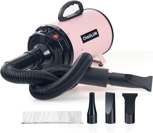 High‑Velocity Pet Dryer 🐾✨ 2400W Adjustable Speed, Low‑Noise, Fast‑Dry Grooming Blower