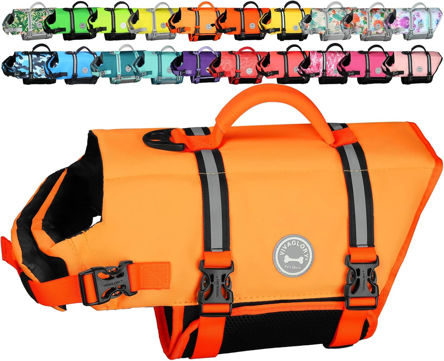 🐶🌊 Rip‑Stop Dog Life Vest — Medium, Blue | Buoyant, Safe & Swim‑Ready with Handle