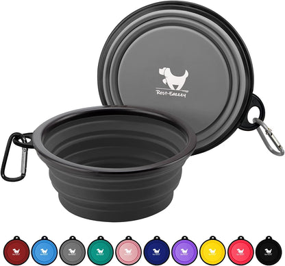 Collapsible Silicone Dog Bowl 🐾🥣 BPA‑Free Travel Bowl w/ Clip – Portable & Durable
