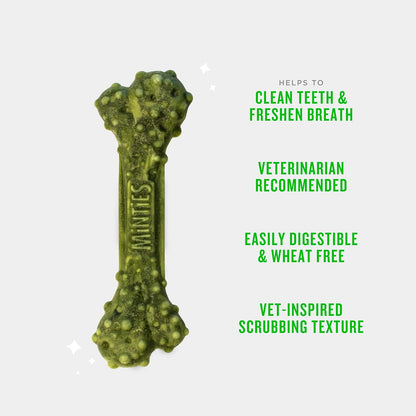 Minty Dental Chews for Dogs 🐶🌿 20ct Vet‑Recommended Treats Clean Teeth & Freshen Breath