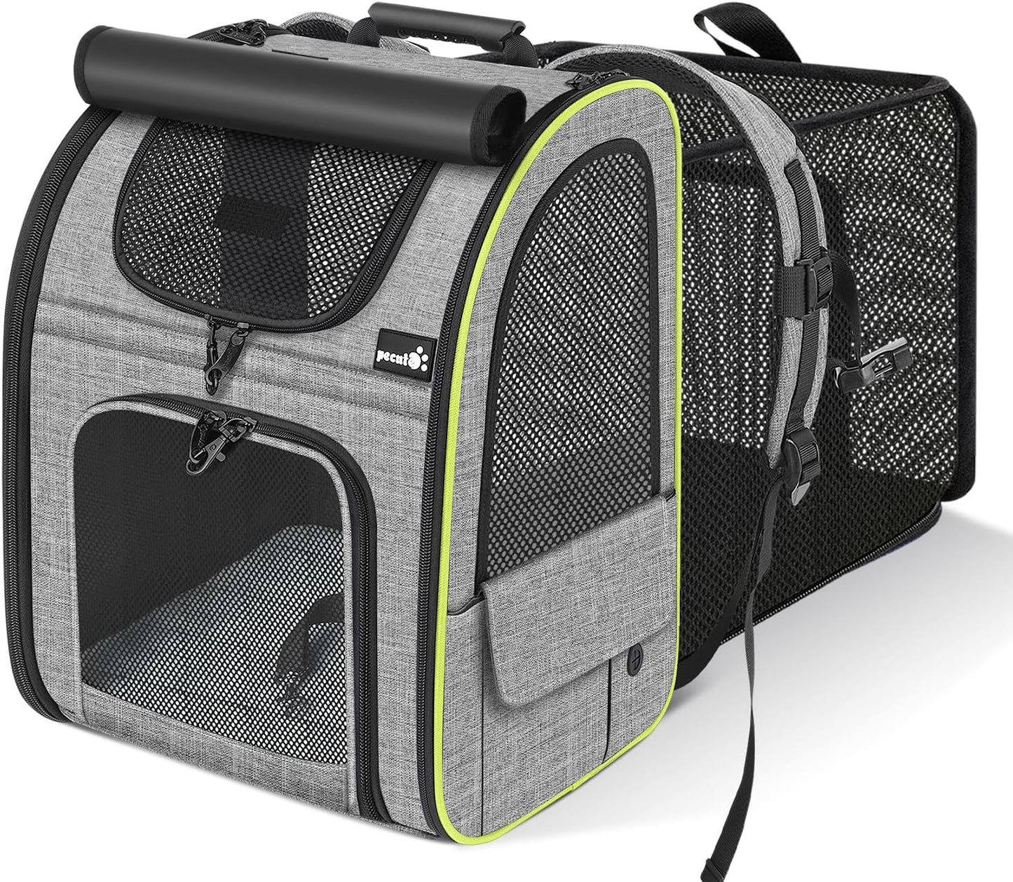 Expandable Pet Carrier Backpack 🐾✨ Ventilated, Comfy, Airline‑Friendly Travel Pack