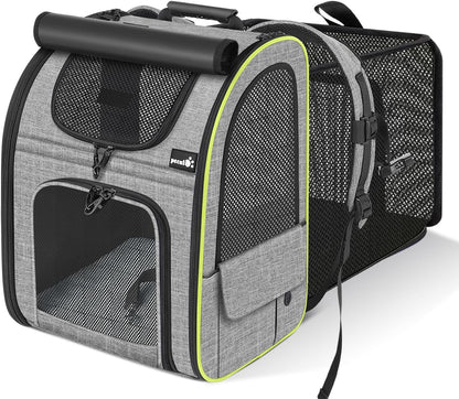 Expandable Pet Carrier Backpack 🐾✨ Ventilated, Comfy, Airline‑Friendly Travel Pack