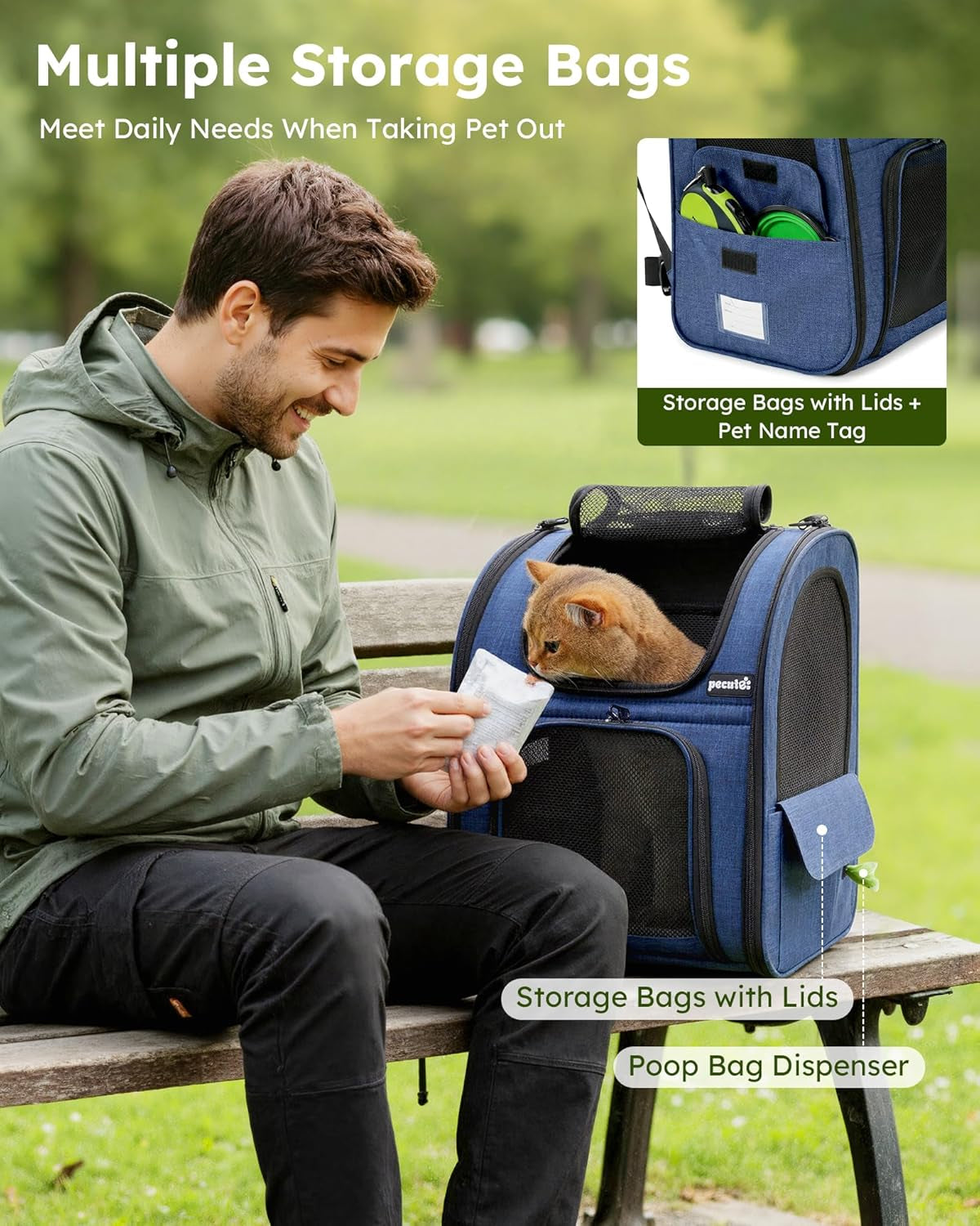 Expandable Pet Carrier Backpack 🐾✨ Ventilated, Comfy, Airline‑Friendly Travel Pack